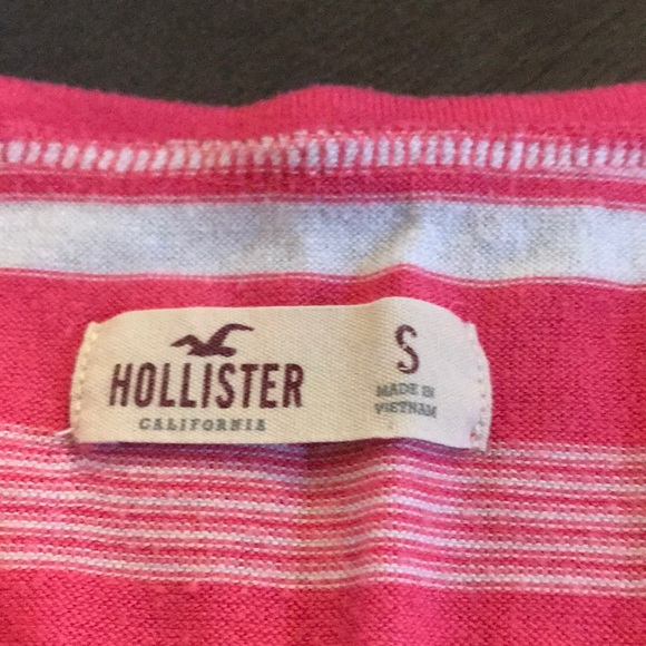 Hollister striped vneck long sleeve tee - small - Picture 2 of 2